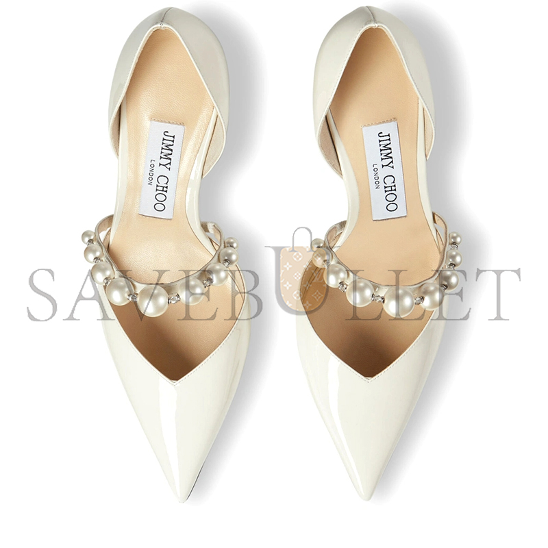 JIMMY CHOO AURELIE 65 LATTE PATENT LEATHER POINTED PUMPS AURELIE65XKM JIMMY CHOO AURELIE 65 LATTE PATENT LEATHER POINTED PUMPS AURELIE65XKM